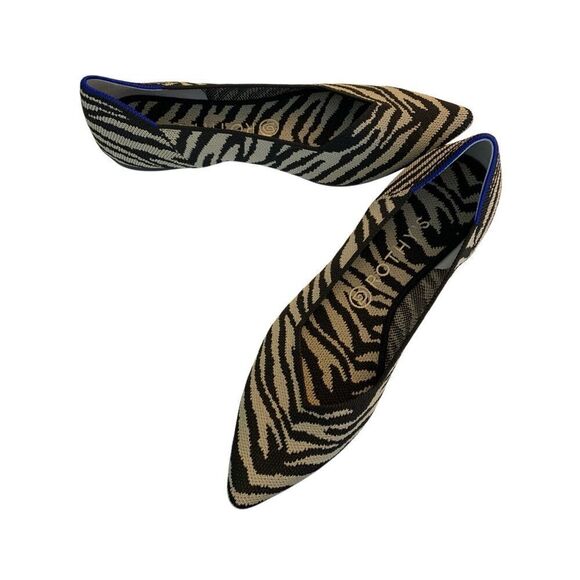 Rothy's The Point flats Zebra women's size 9.5 NEW - Picture 1 of 4